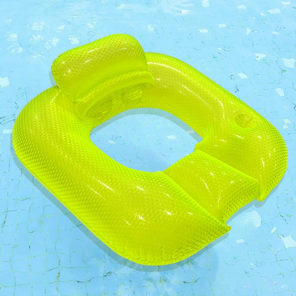 1pc Inflatable Pearl Square Lounge Chair Float
