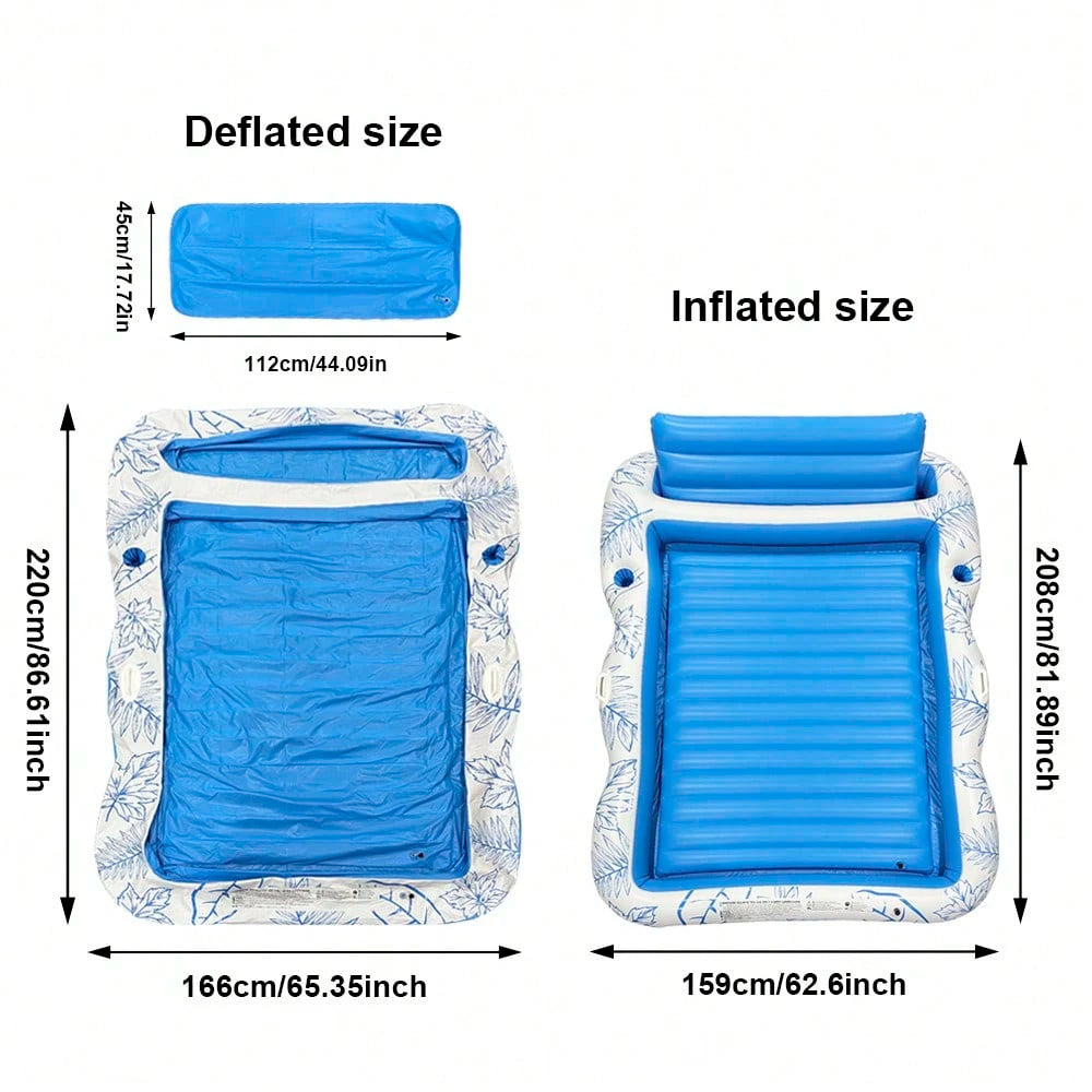 1pc Inflatable Square Floating Lounger