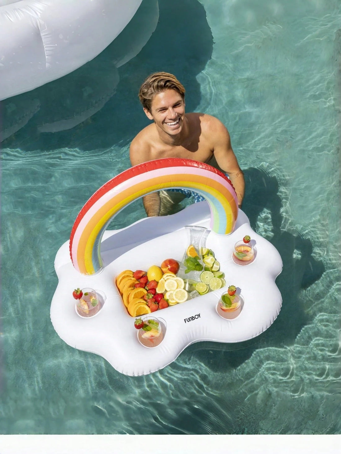 Rainbow Cloud Inflatable Ice Bucket