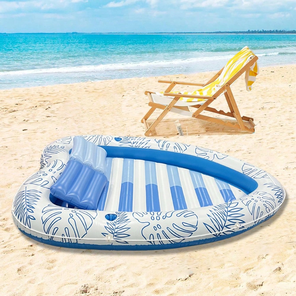1pc Inflatable Heart-Shaped Pool Float