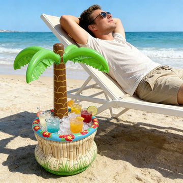 1pc Inflatable Palm Tree Ice Bucket