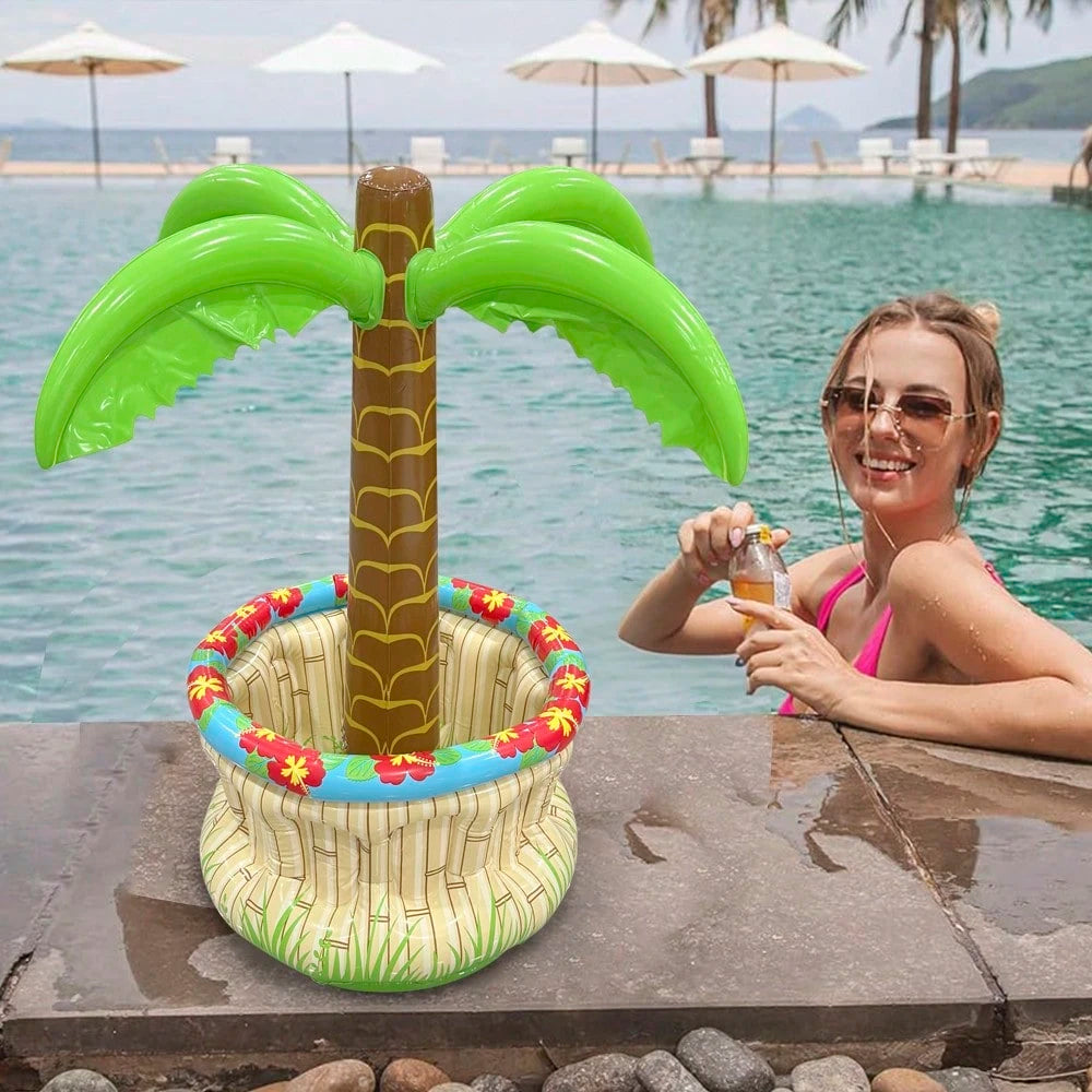 1pc Inflatable Palm Tree Ice Bucket