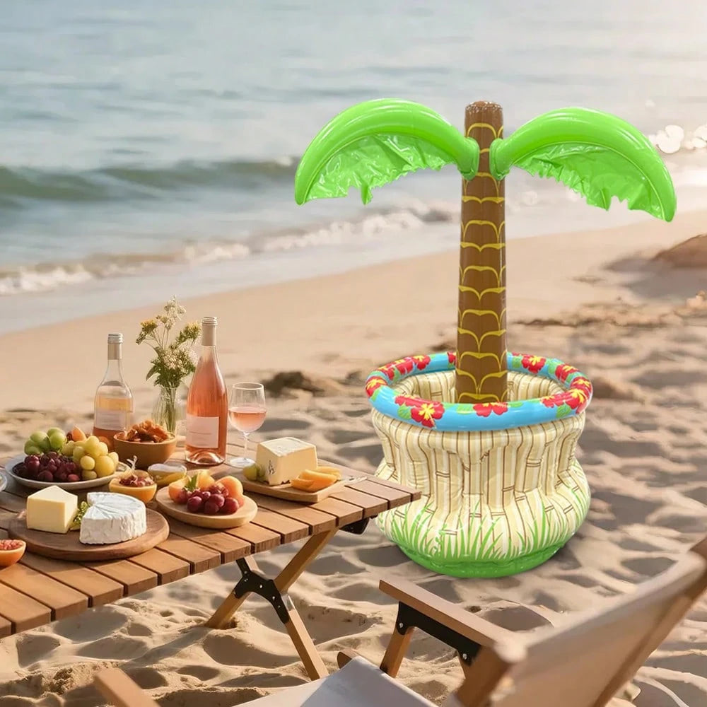 1pc Inflatable Palm Tree Ice Bucket