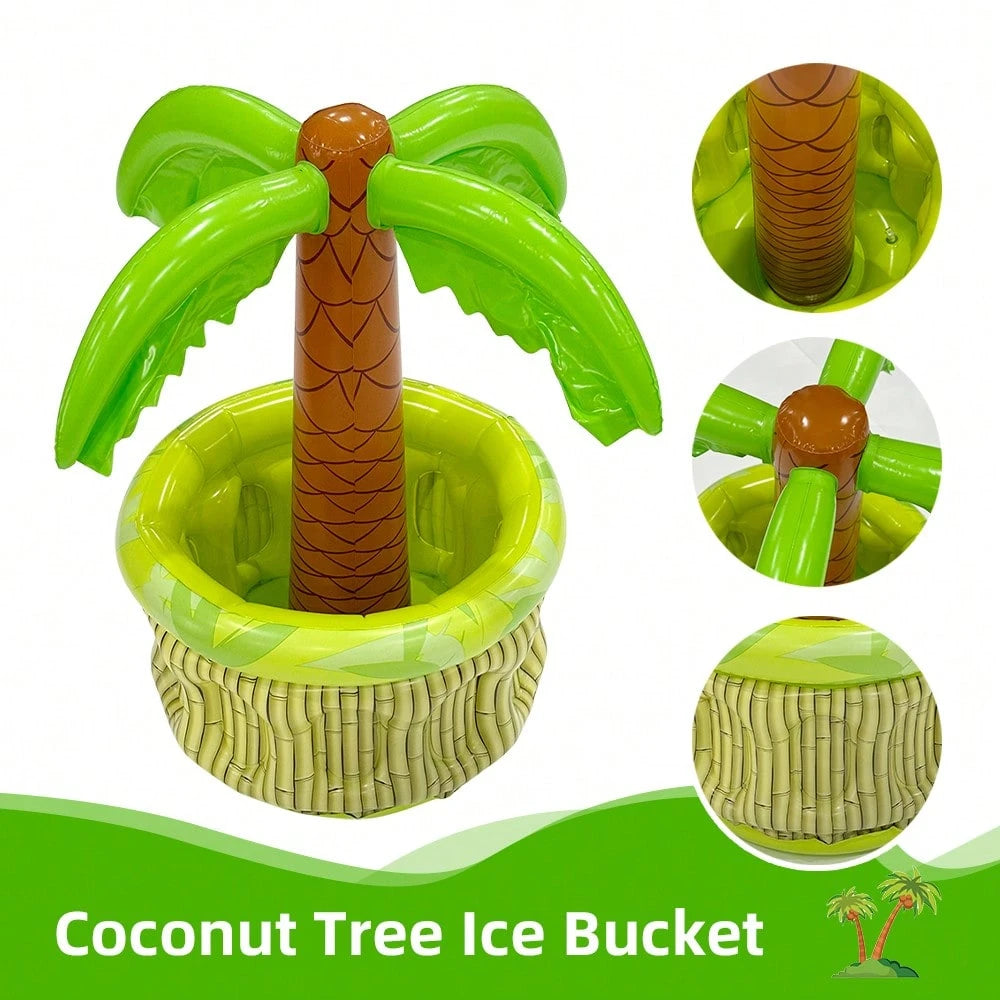1pc Inflatable Palm Tree Ice Bucket