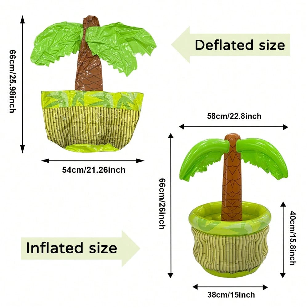 1pc Inflatable Palm Tree Ice Bucket