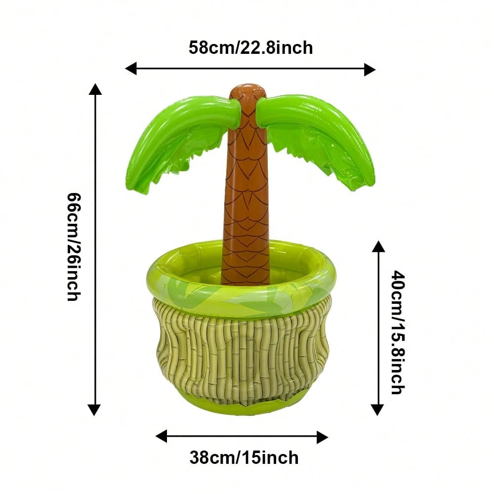 1pc Inflatable Palm Tree Ice Bucket
