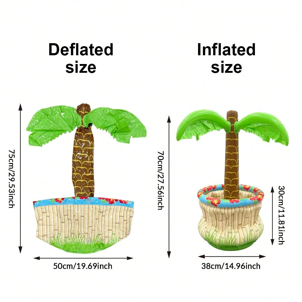 1pc Inflatable Palm Tree Ice Bucket