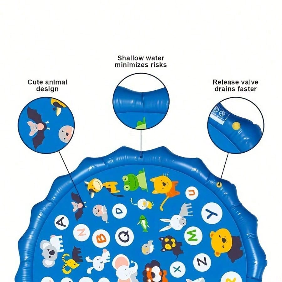 Outdoor Toy - Portable Swimming Pool With Water Sprinkler