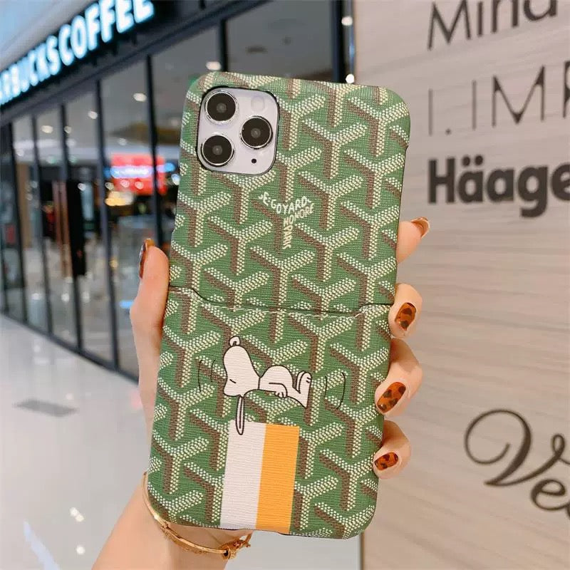 Goyard Phone Case for iPhone 11 & 12 & 13 Versions