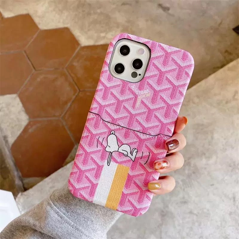 Goyard Phone Case for iPhone 11 & 12 & 13 Versions