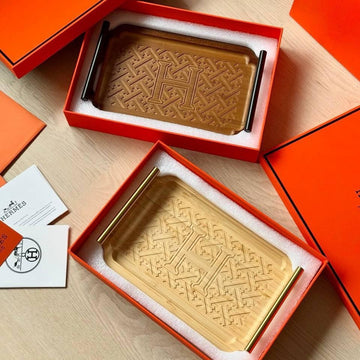 Hermès Wooden Serving Tray, 29x19cm