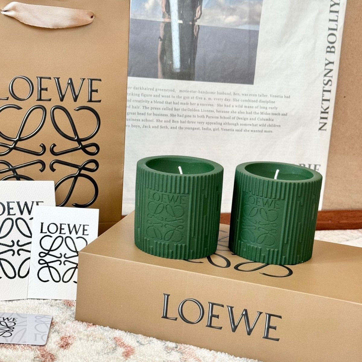 Loewe Green Candle Set
