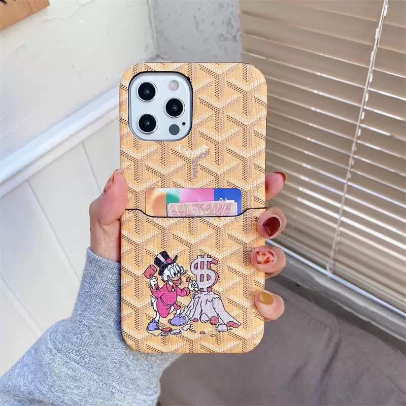 Goyard Phone Case for iPhone 11 & 12 & 13 Versions
