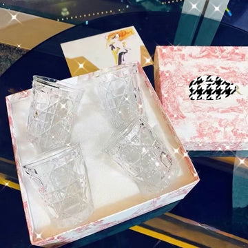 Dior Juice Glass Hand Cut Lead Free Crystal Glass