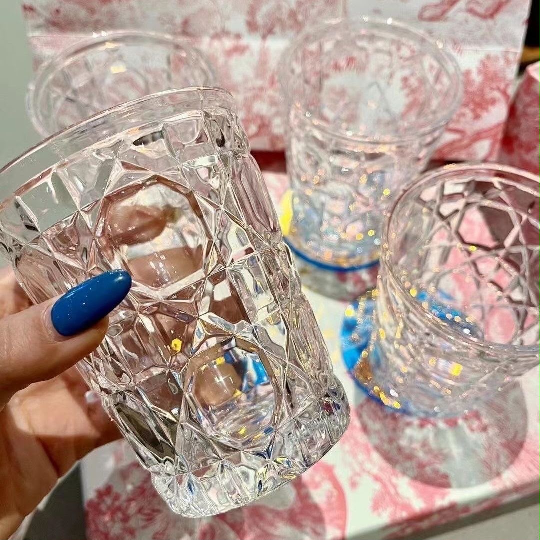 Dior Juice Glass Hand Cut Lead Free Crystal Glass