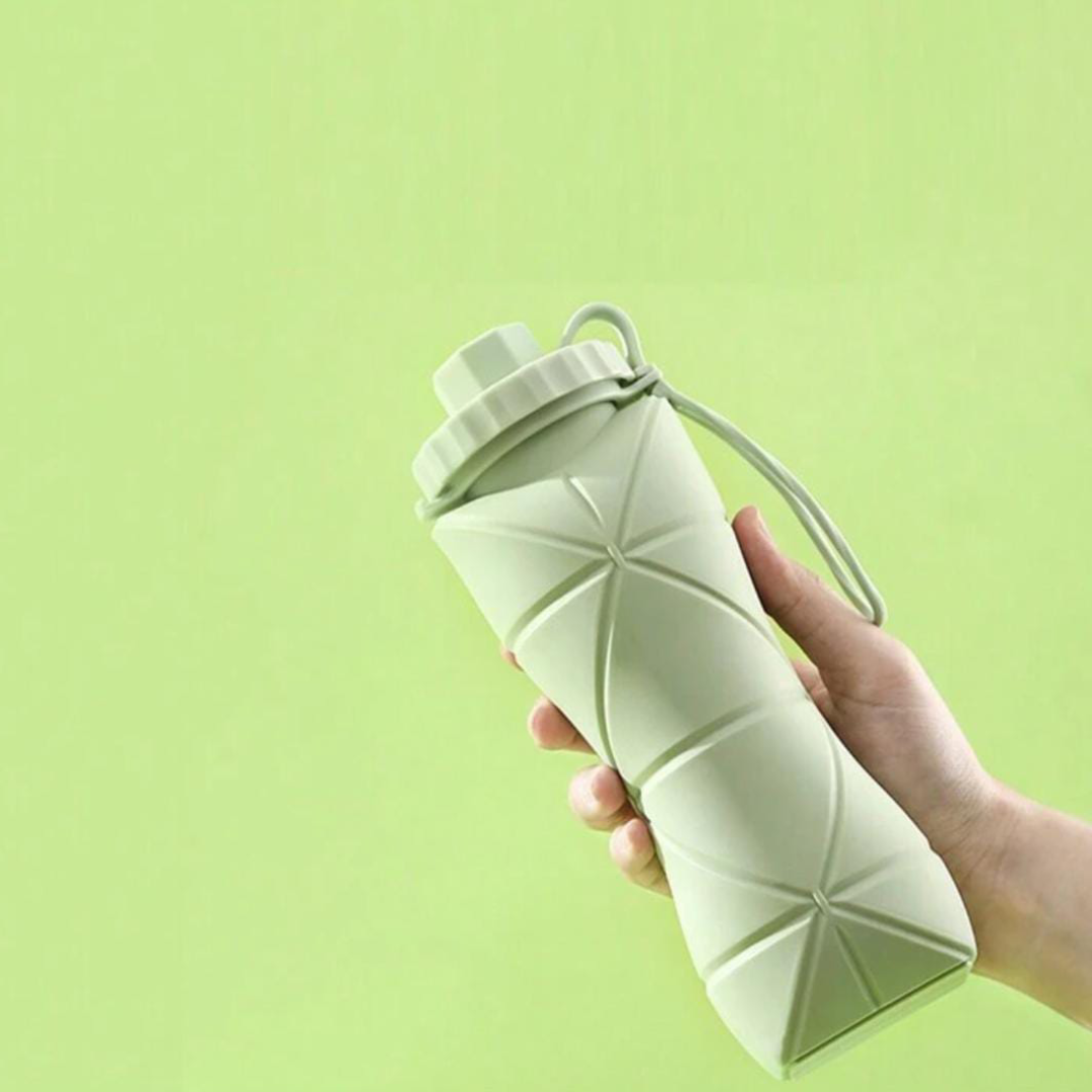 Silicone Folding Water Bottle – Collapsible & Portable