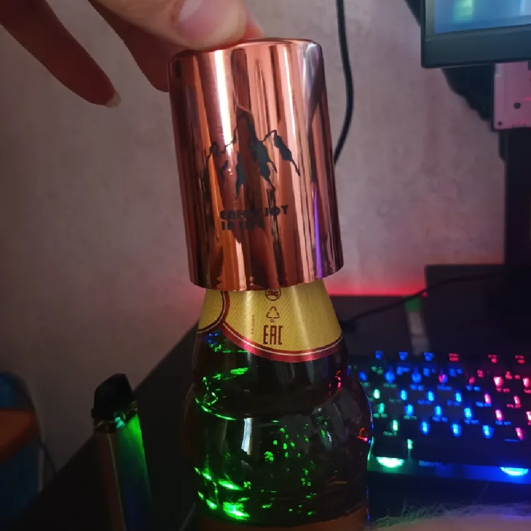 Automatic Pop-Up Can Lid Opener with Metallic Finish
