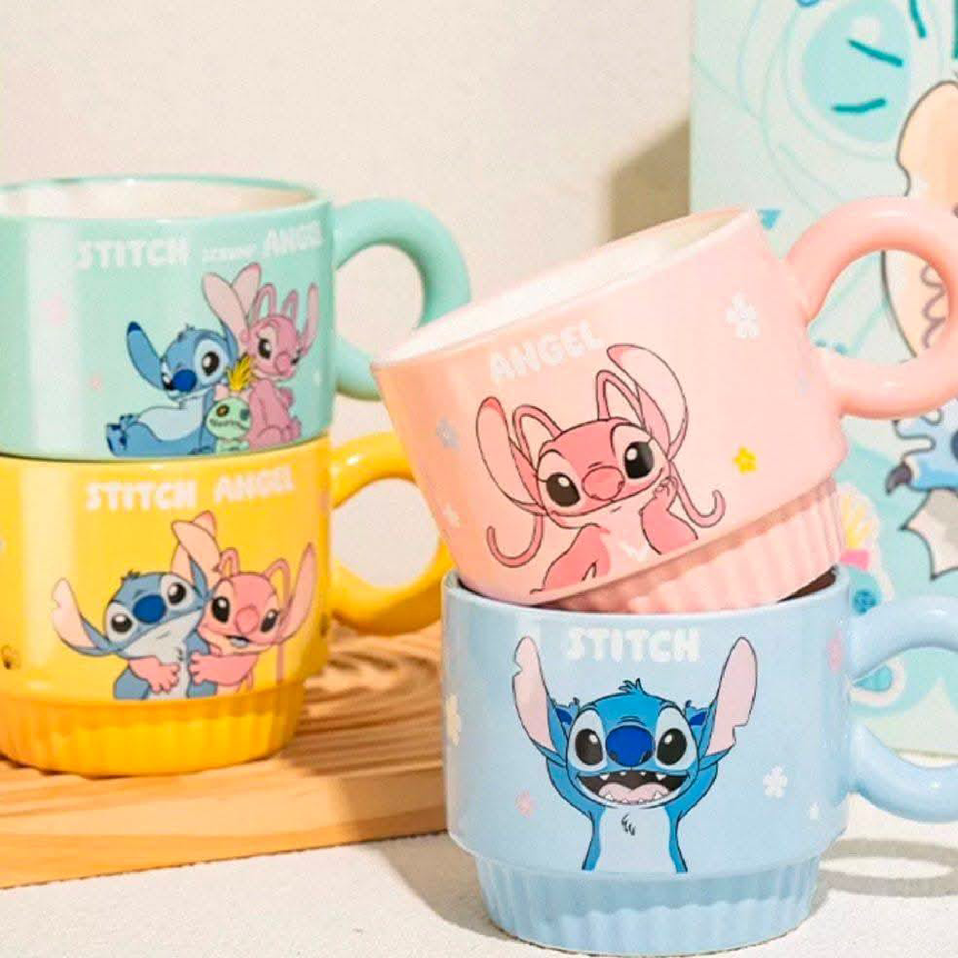 Disney Stitch & Angel ceramic cup