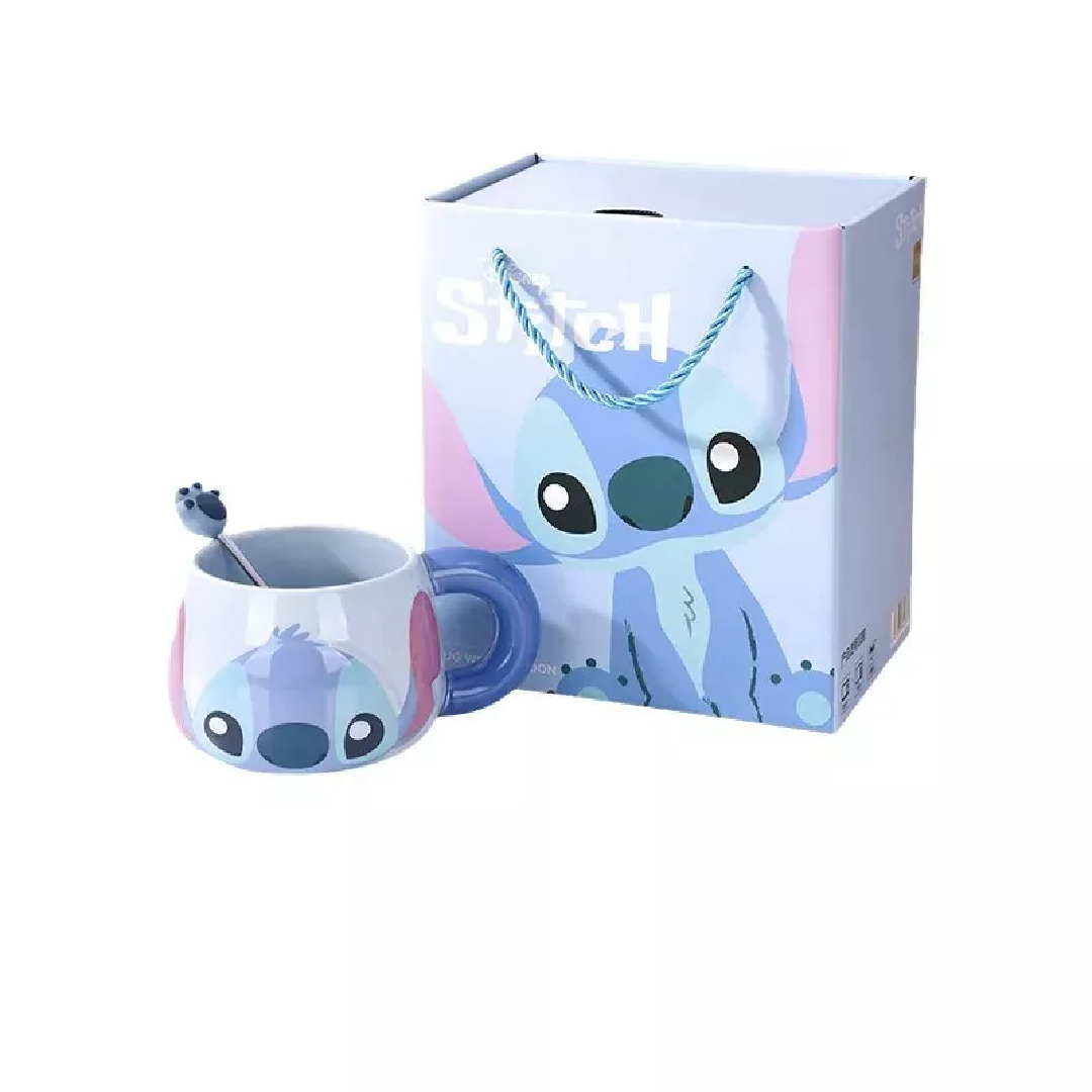 Disney Stitch & Angel Mug with Accessories