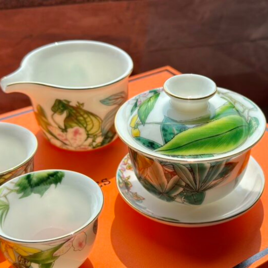 Hermès Tropical rainforest tea set