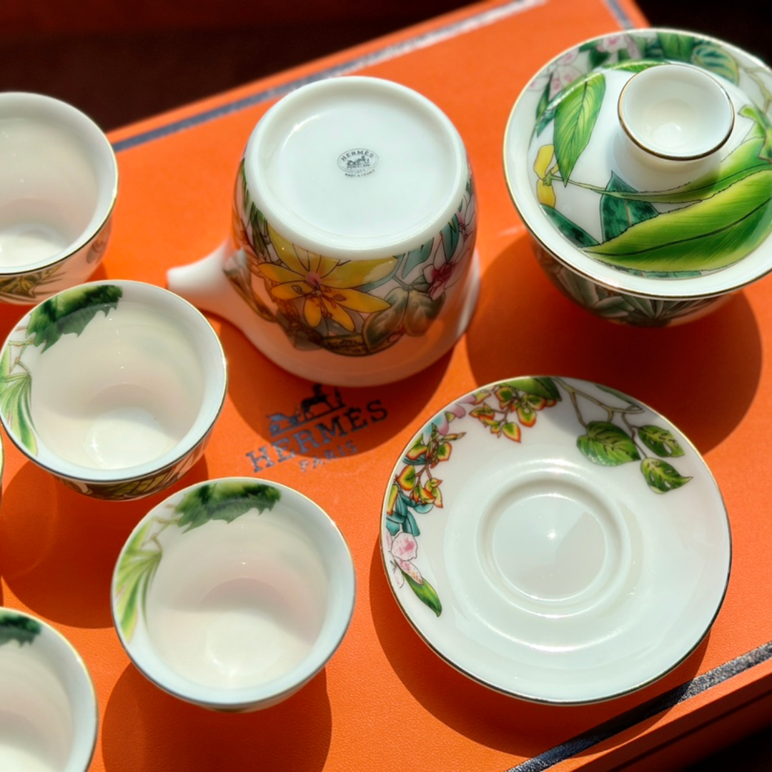 Hermès Tropical rainforest tea set