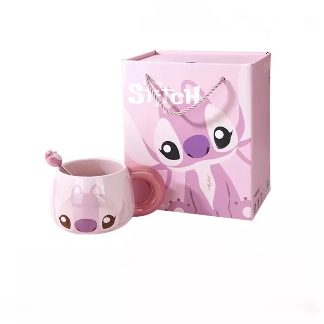 Disney Stitch & Angel Mug with Accessories