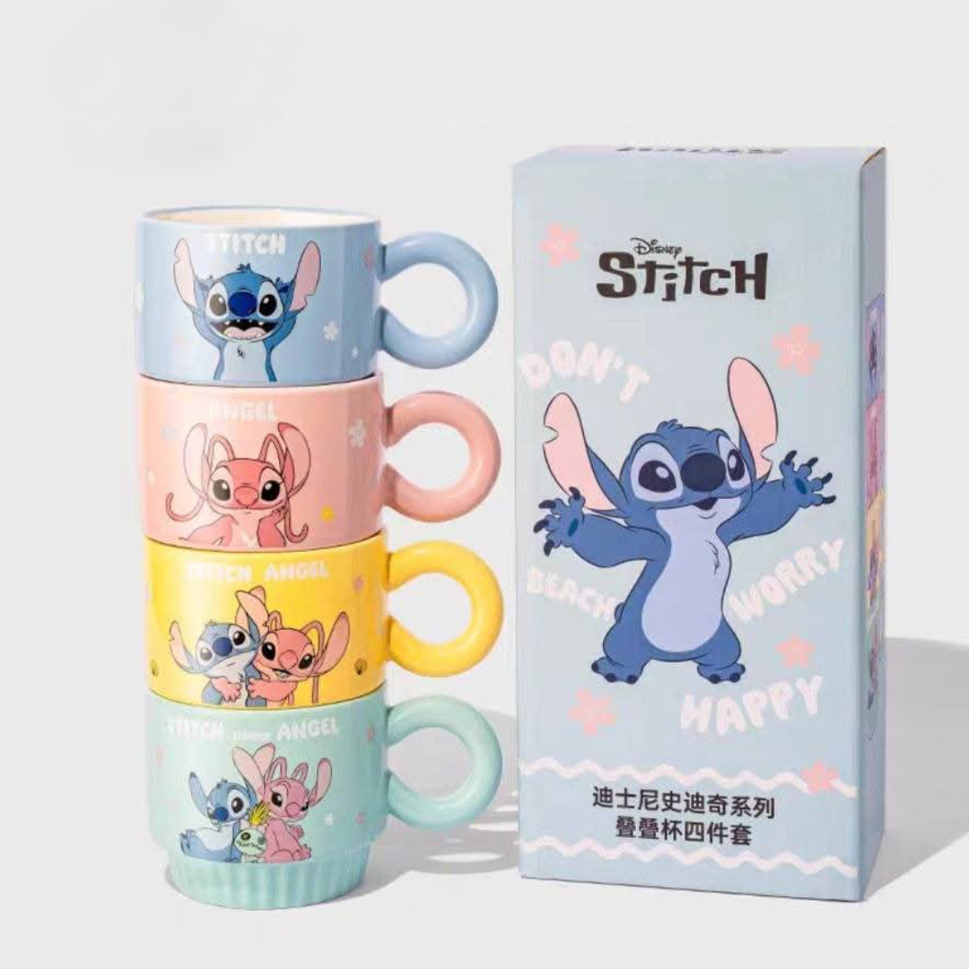 Disney Stitch & Angel ceramic cup