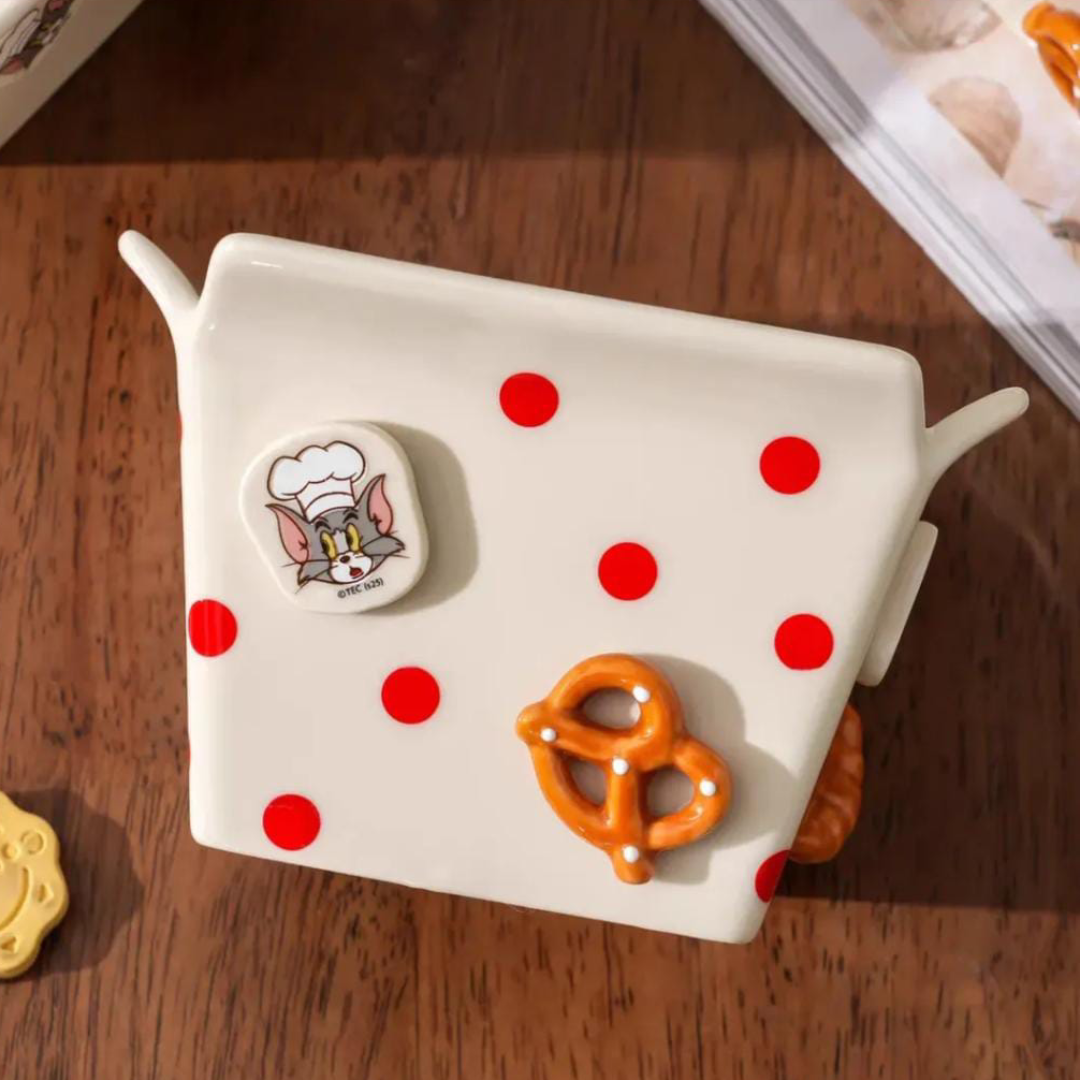 Tom & Jerry Polka Dot Ceramic Snack Bowl