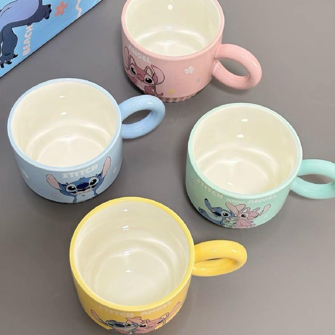 Disney Stitch & Angel ceramic cup