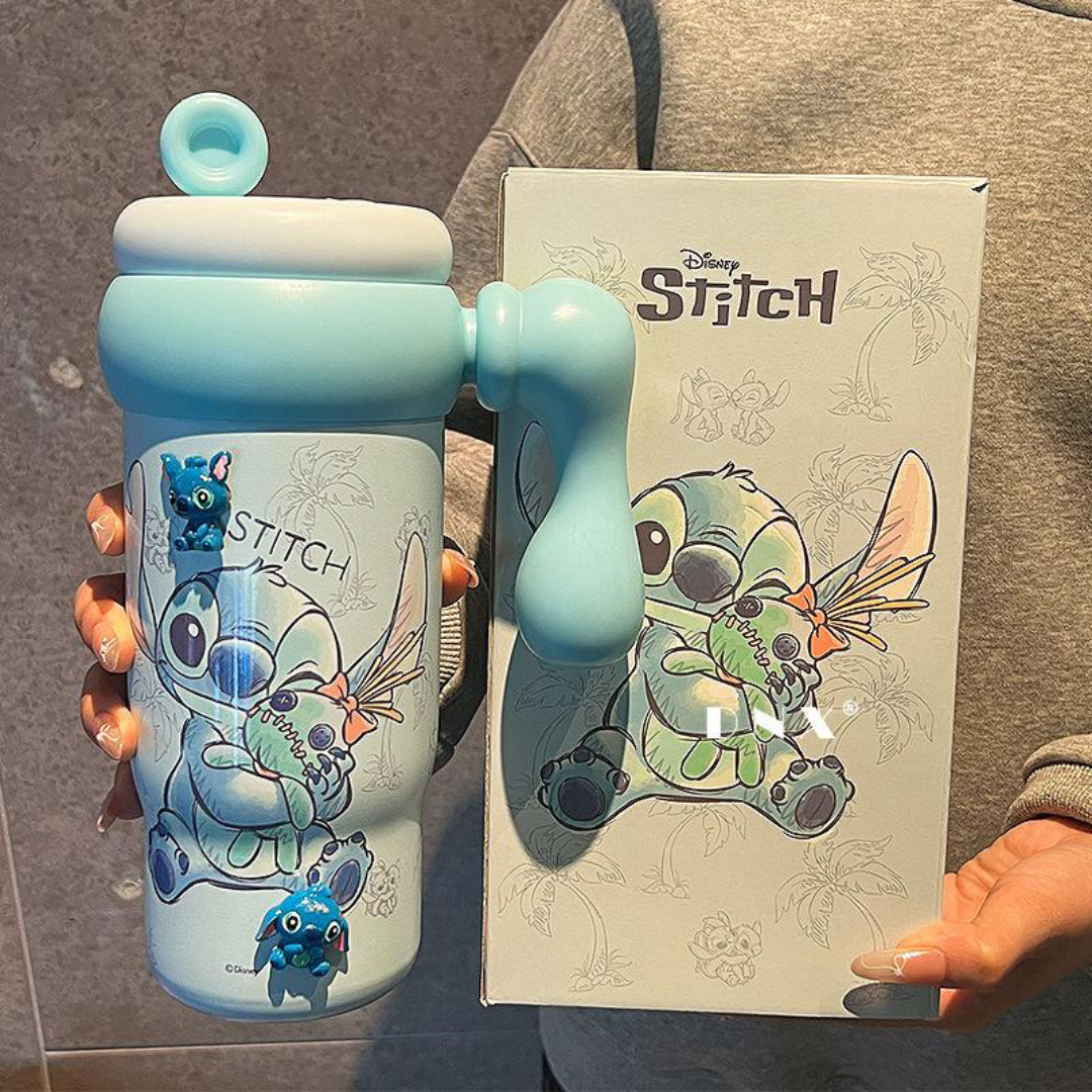 Disney Co-Branded Stitch Thermos Cup with Gift Set
