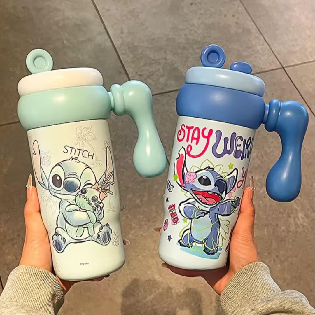 Disney Co-Branded Stitch Thermos Cup with Gift Set