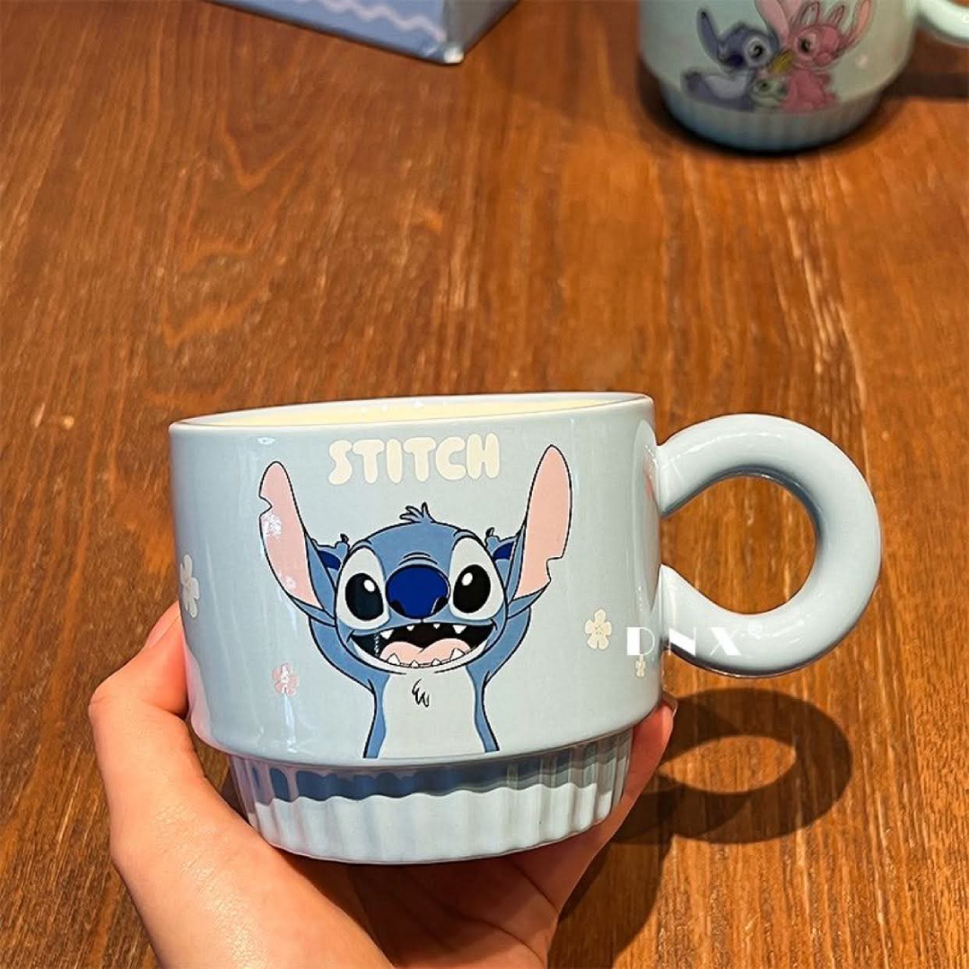 Disney Stitch & Angel ceramic cup