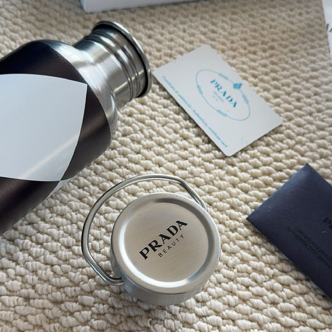 Prada Beauty Stainless Steel Water Bottle