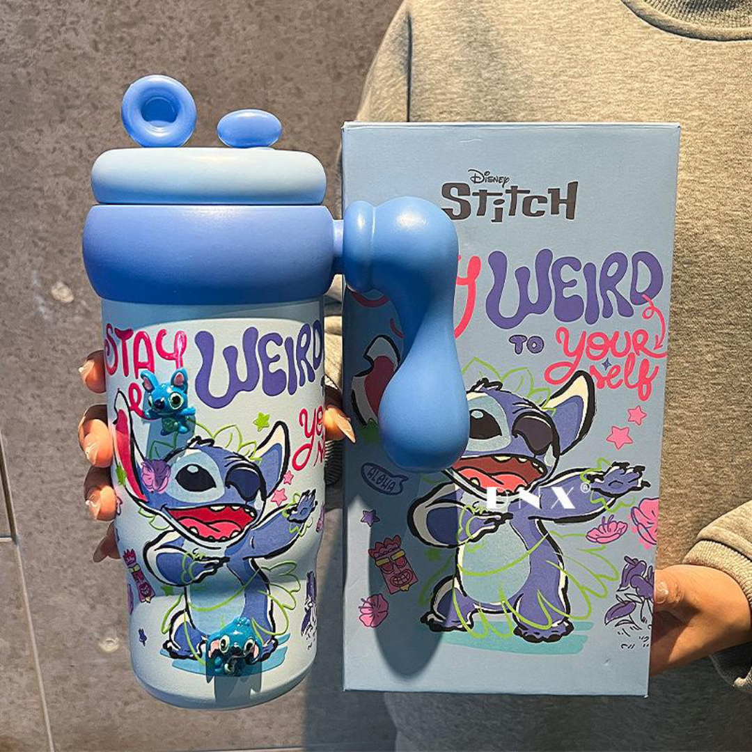 Disney Co-Branded Stitch Thermos Cup with Gift Set