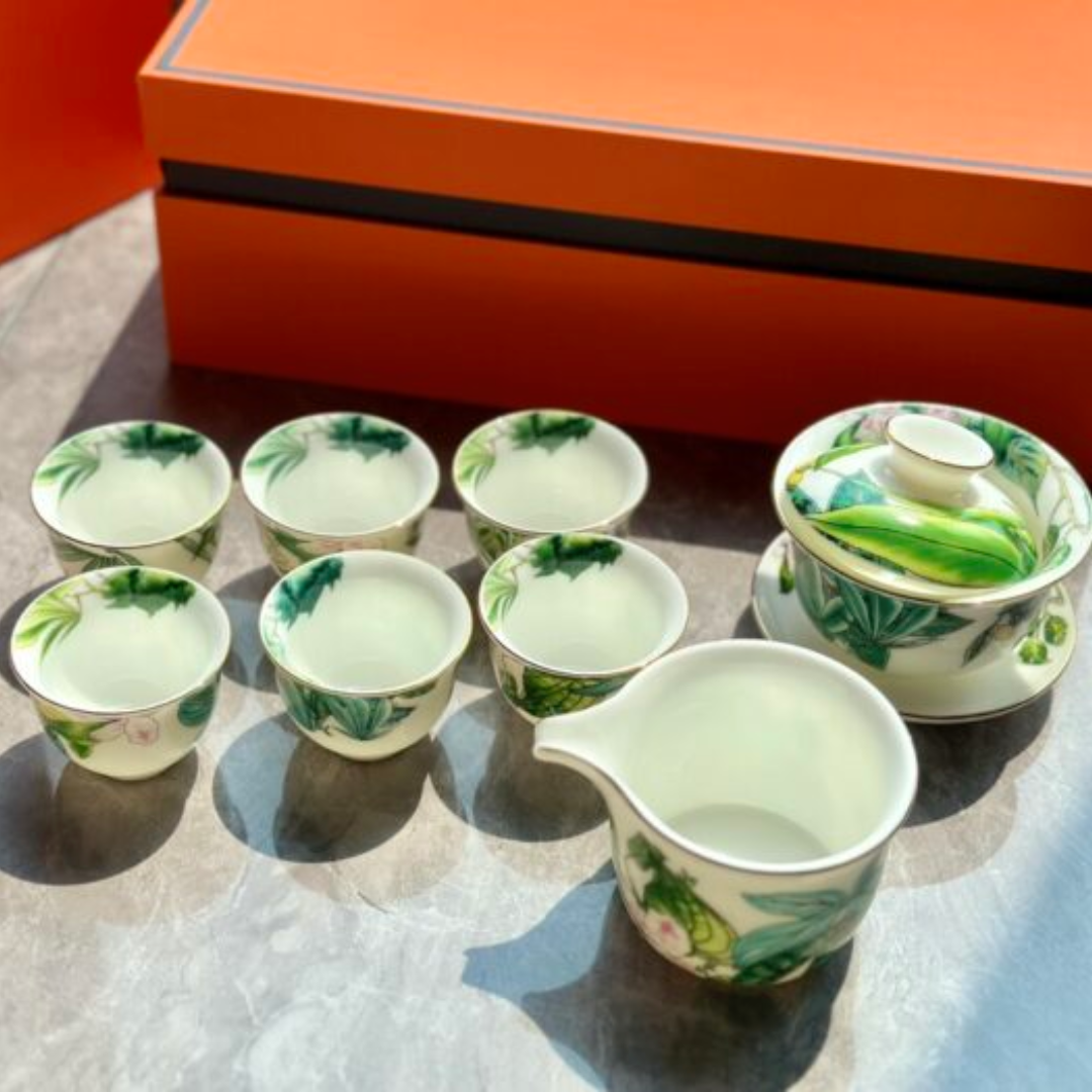 Hermès Tropical rainforest tea set