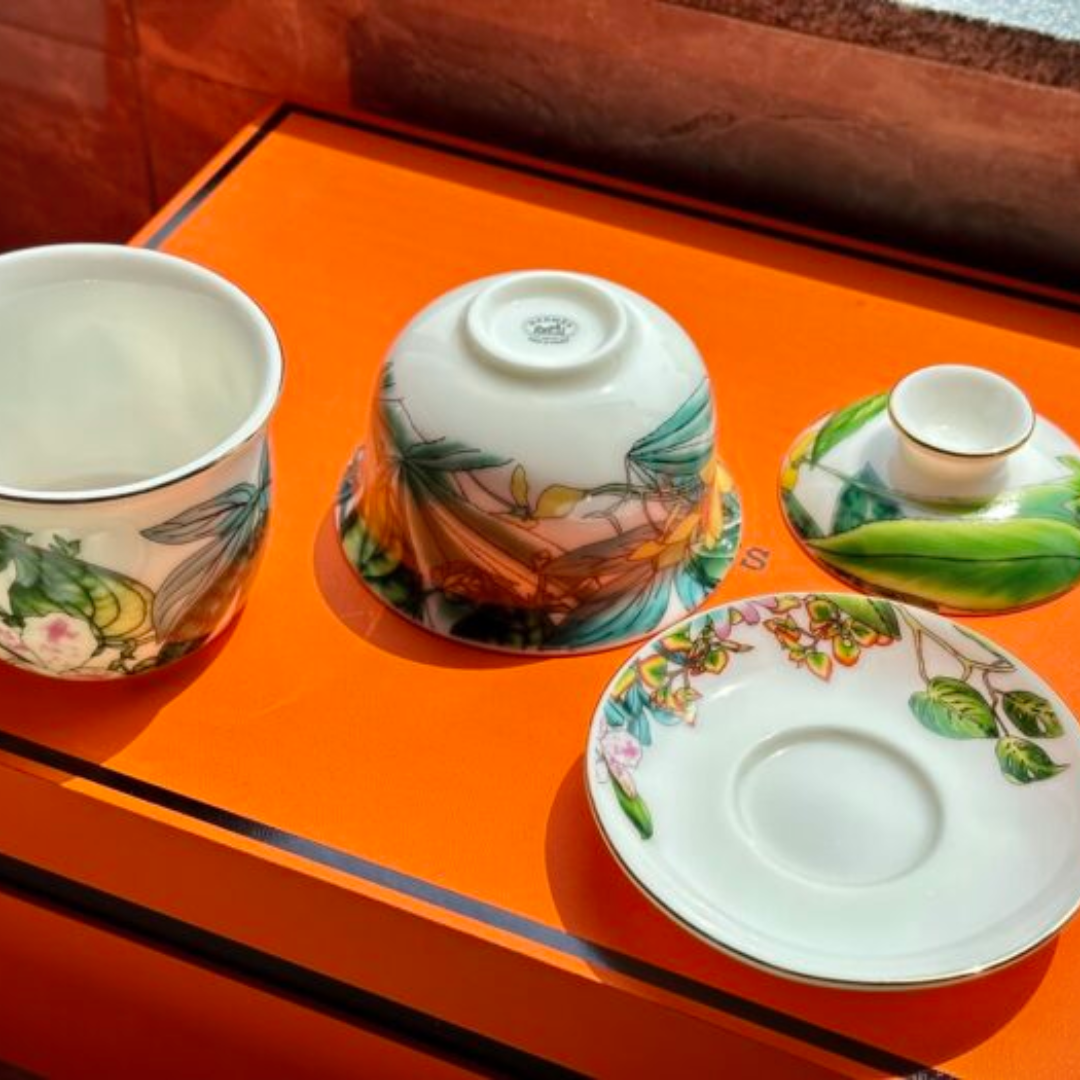 Hermès Tropical rainforest tea set