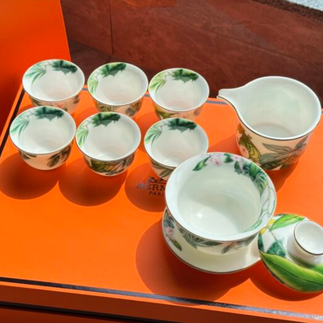 Hermès Tropical rainforest tea set