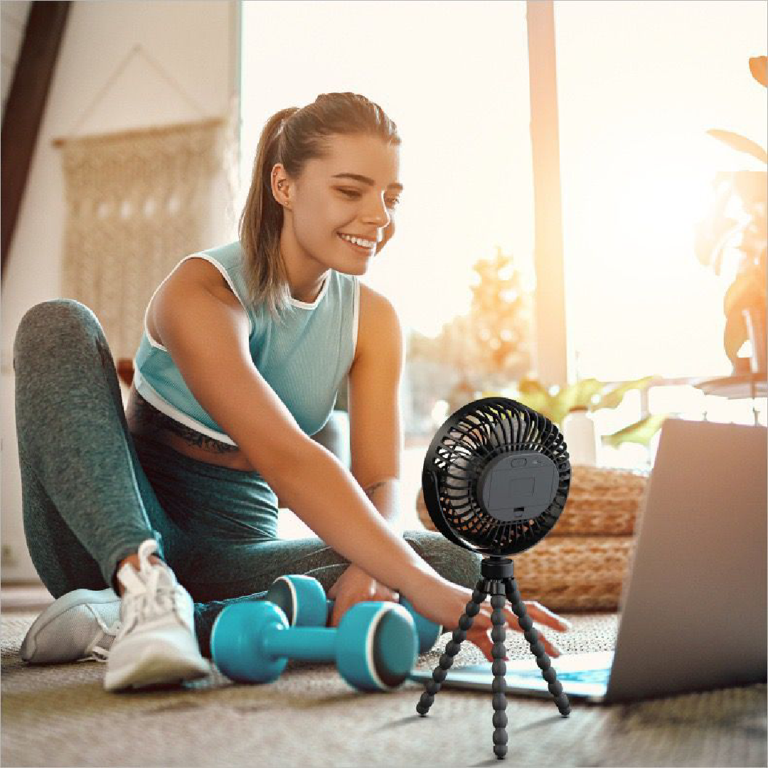 G16-1 Smart Fan – 4-inch Power with Tripod & Phone Holde
