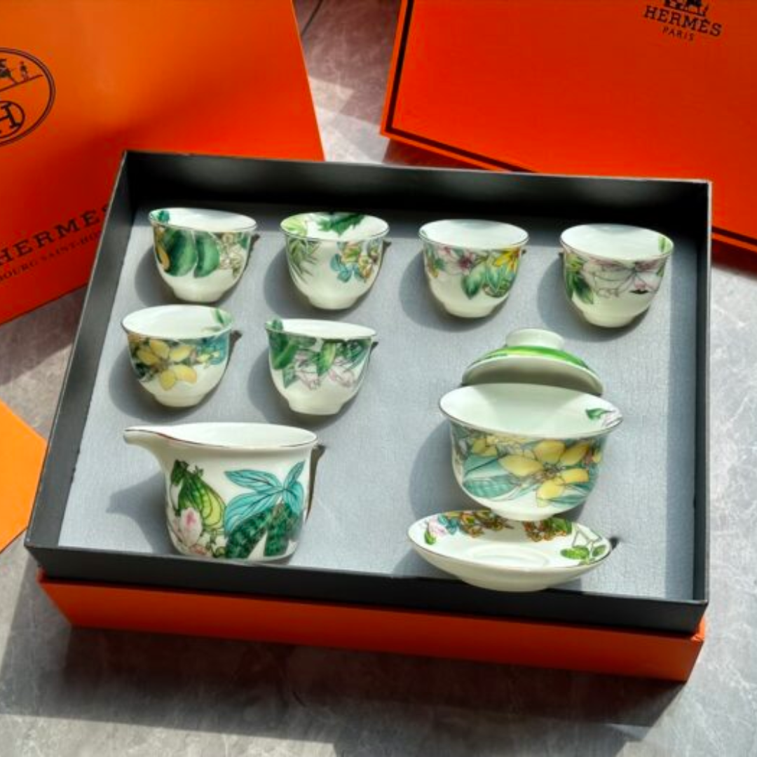 Hermès Tropical rainforest tea set