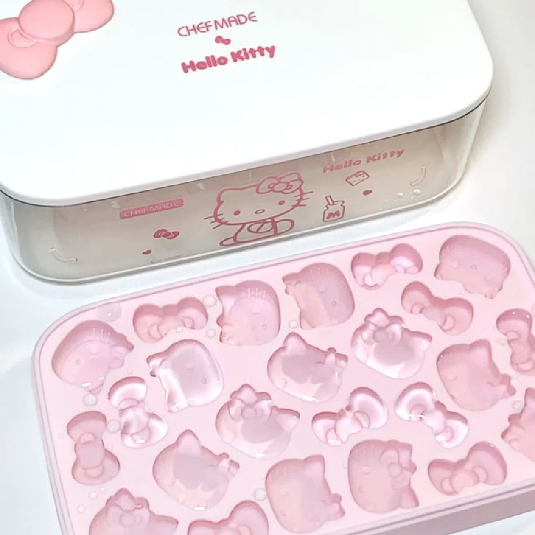 Hello Kitty-themed ice cube