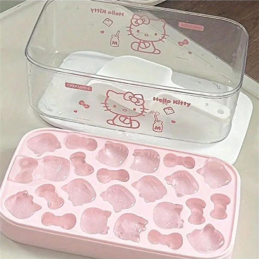 Hello Kitty-themed ice cube