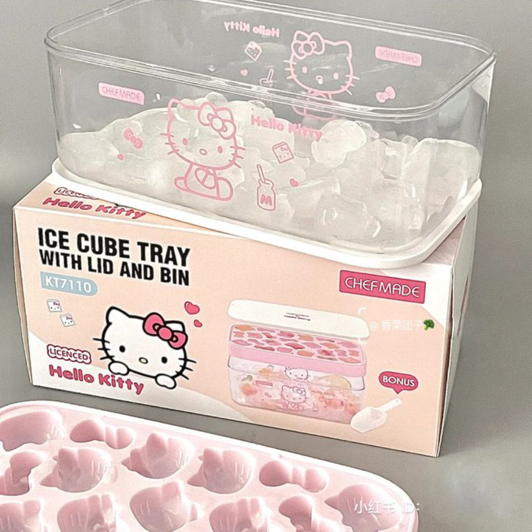 Hello Kitty-themed ice cube