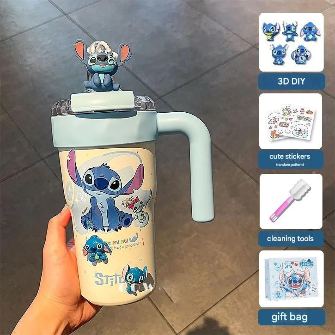 Stitch Doll Ice Cup with Gift Bag & Accessories
