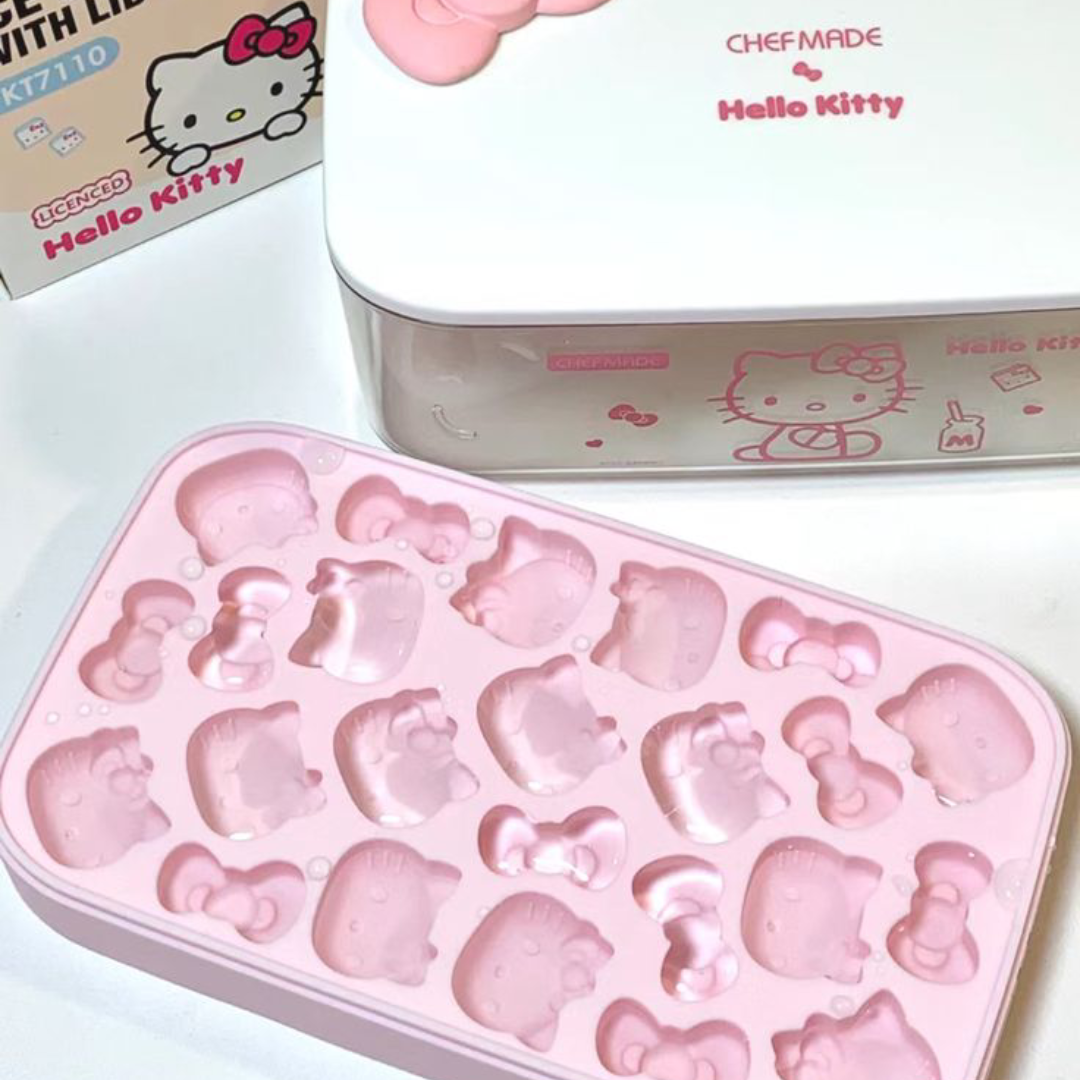 Hello Kitty-themed ice cube