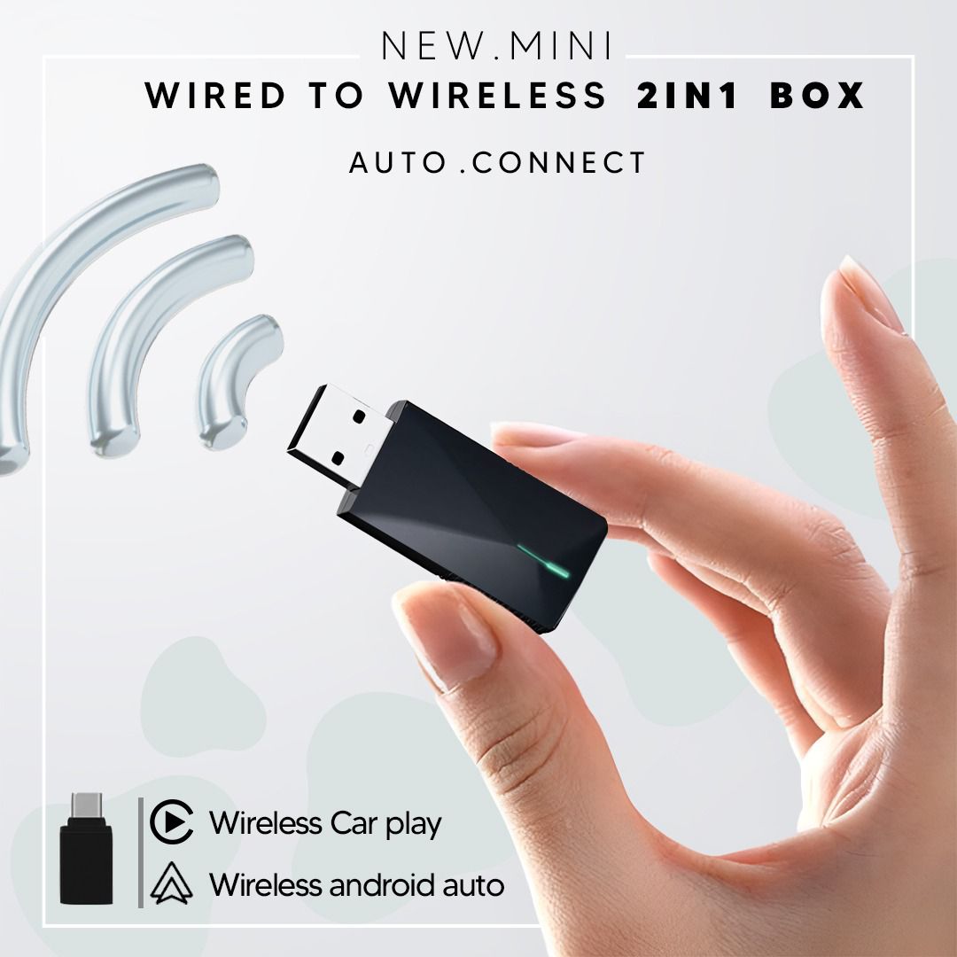 Wireless 2in1 Apple carplay & Android Auto - Blend Gifts