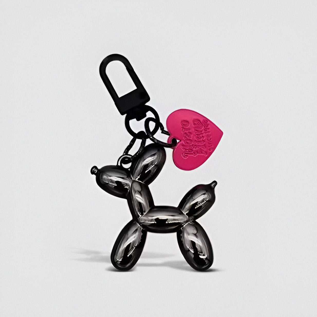 Metallic Balloon Puppy Bag Charm