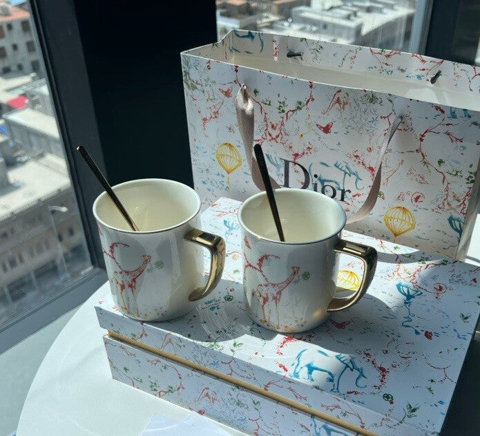 Dior mug+spoon