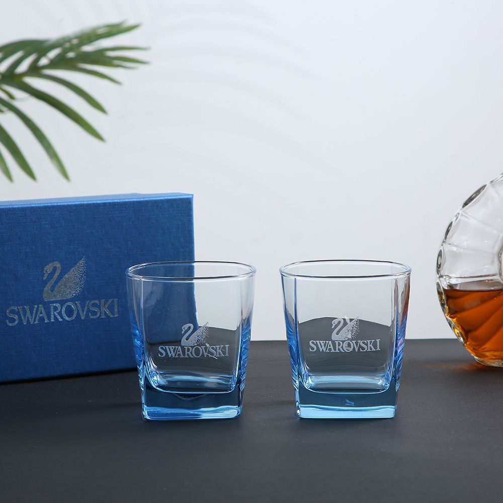 Swarovski two iridescent glass