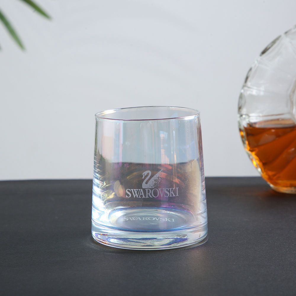 Swarovski two iridescent glass