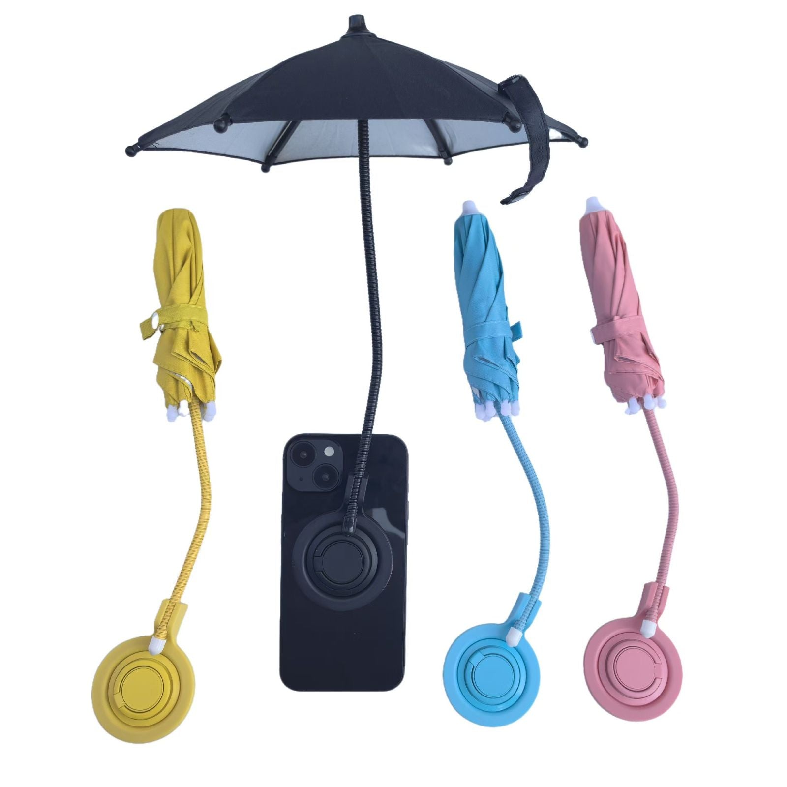 A mini umbrella phone accessory